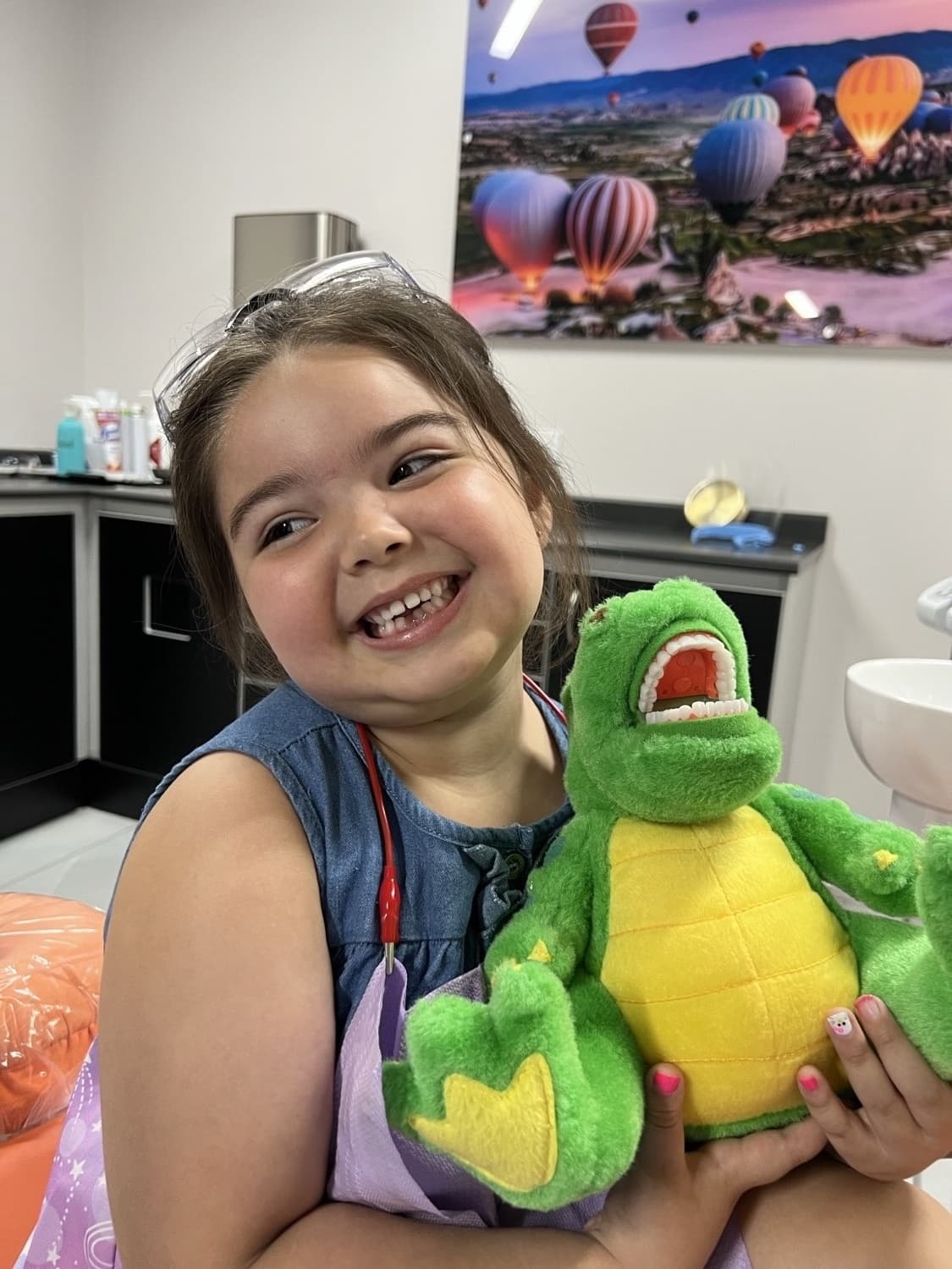 Young patient smiling happily
